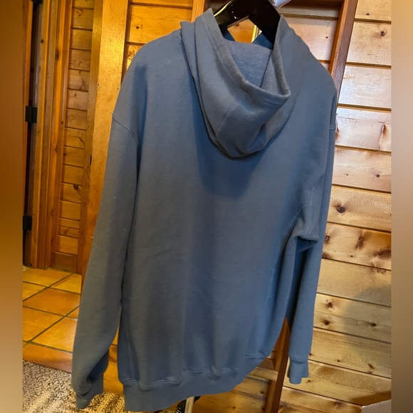 Men’s Fila hoodie sweatshirt.  Pullover, size XXL.  Slate blue - Picture 3 of 7
